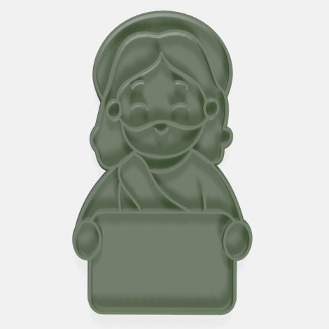 jesus con letrero sello