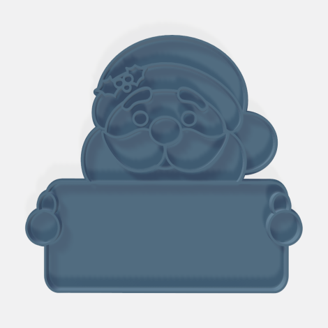 santa con letrero sello Luz